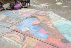 Our residents showed off their talent by designing a chalk masterpiece in front of their home. Every household that participated was entered to win a prize. The Popsicle Patrol kicked off the event by handing out polsicles to everyone who was outside chal